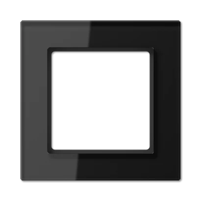  артикул AC581GLSW название Рамка 1-ая (одинарная), цвет Стекло Черное, A Creation, Jung
