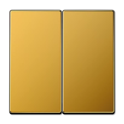  артикул LS995GGO-509U название Выключатель 2-клавишный проходной (с двух мест), цвет Золото (металл), LS990, Jung