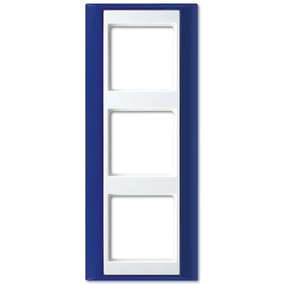 артикул AP583BLWW название Рамка 3-ая (тройная), цвет Синий/Белый, A plus, Jung