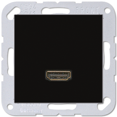  артикул MAA1112SW название Розетка HDMI 1-ая (разъем), цвет Черный, A500, Jung