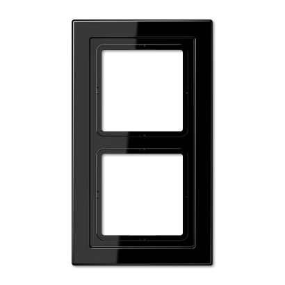  артикул LSD982SW название Рамка 2-ая (двойная), цвет Черный (дуропласт), LS Design, Jung