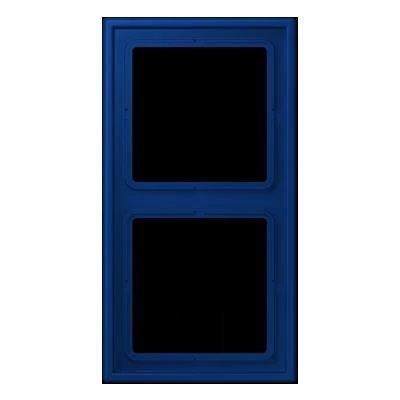  артикул LC9824320T название Рамка 2-ая (двойная), цвет Bleu outremer fonce(4320T), LS 990 LeCorbusier, Jung