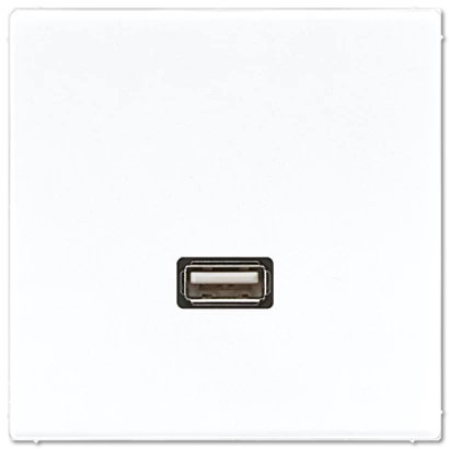  артикул MALS1122WW название Розетка USB 1-ая (разъем), цвет Белый, LS990, Jung